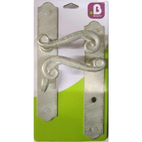 Poignées de porte à verrou Solène blanc/or - MR BRICOLAGE