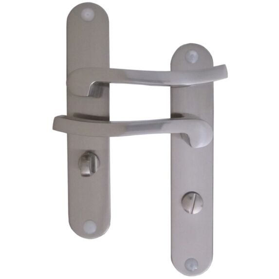 Poignées de porte à verrou Olaf aluminium - MR BRICOLAGE