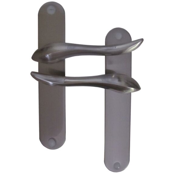 Poignées de porte bec de cane Omer aluminium - MR BRICOLAGE