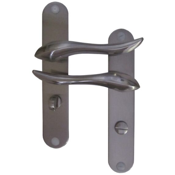 Poignées de porte à verrou Omer aluminium - MR BRICOLAGE