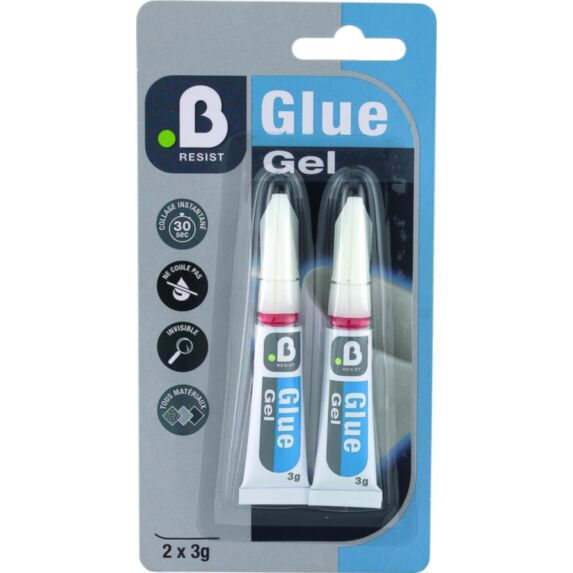 2 colles cyanoacrylate réparation gel 3g - INVENTIV