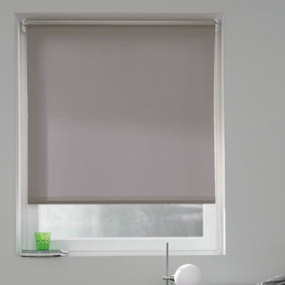 Store enrouleur tamisant uni gris clair 80x190cm - INVENTIV