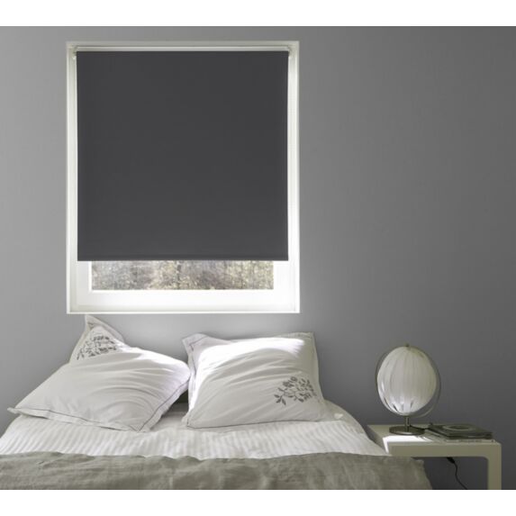 Store enrouleur occultant uni gris 100x190cm - INVENTIV