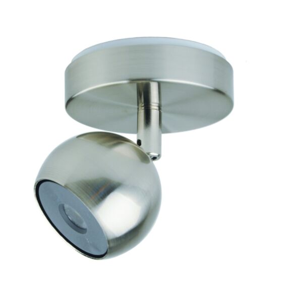 Plafonnier 1 Spot Coxa Nickel LED 5W - INVENTIV