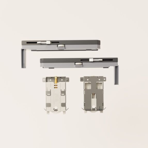 2 support sous-pente pour porte de placard coulissante - INVENTIV