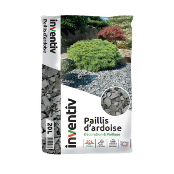 Paillis d'ardoise calibre 10/40mm 20L - INVENTIV