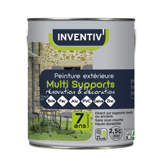 Peinture extérieure multisupport 2,5L Beige sable Satin - INVENTIV