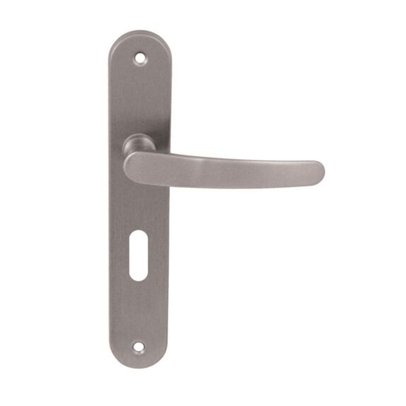 Poignées de porte clé Lude en aluminium nickel mat - B BEAUTY