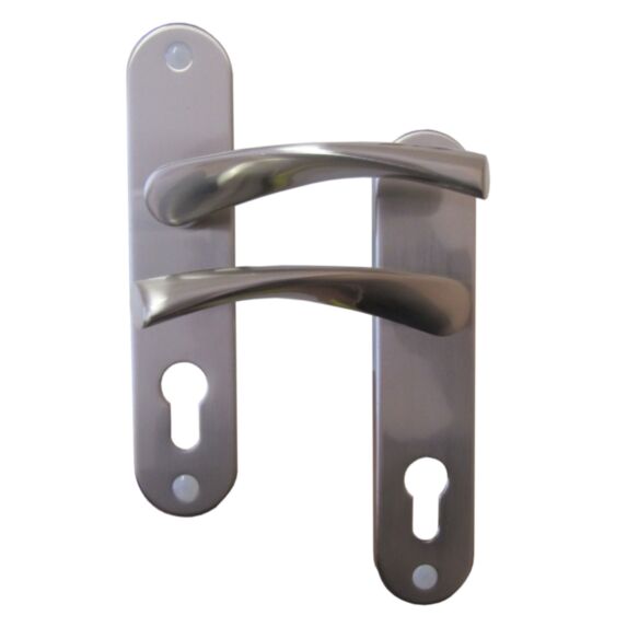 Poignées de porte à cylindre Léon nickelé mat entraxe 165mm - B BEAUTY