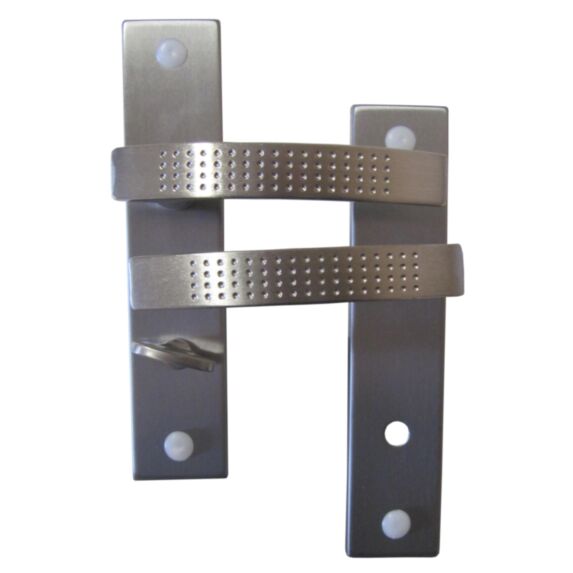 Poignées de porte à verrou Lana nickelé mat entraxe 165mm - B BEAUTY