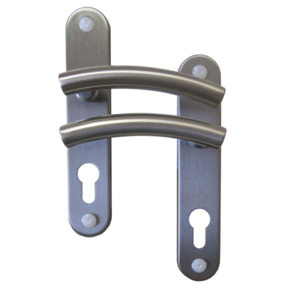 Poignées de porte à cylindre Josy nickelé mat trou entraxe 165mm - B BEAUTY