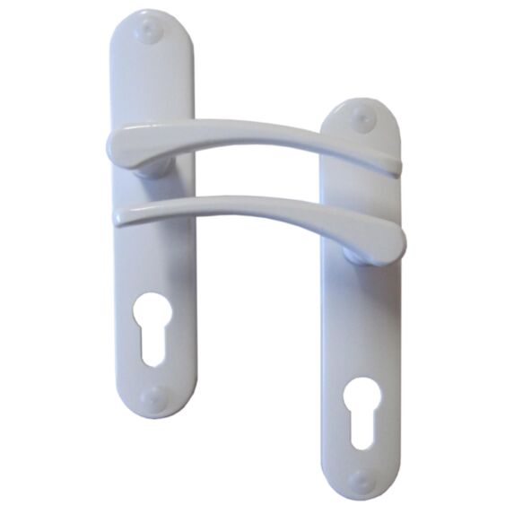 Poignées de porte à cylindre Ella blanc trou entraxe 165mm - B BEAUTY