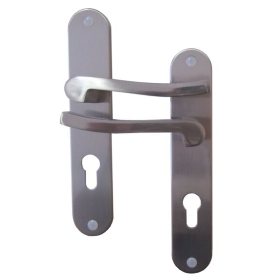 Poignées de porte à cylindre Olaf aluminium entraxe 195mm - B BEAUTY