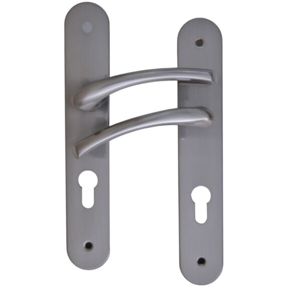 Poignées de porte à cylindre Tedy aluminium entraxe 195mm - MR BRICOLAGE