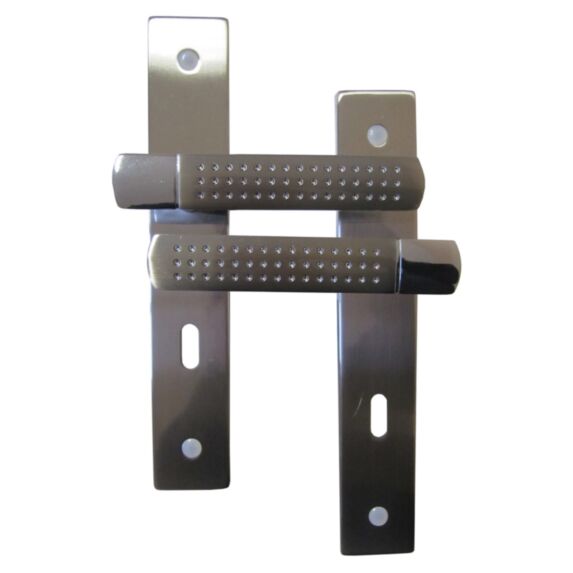 Poignées de porte trou clé Theonidas aluminium entraxe 195mm - B BEAUTY