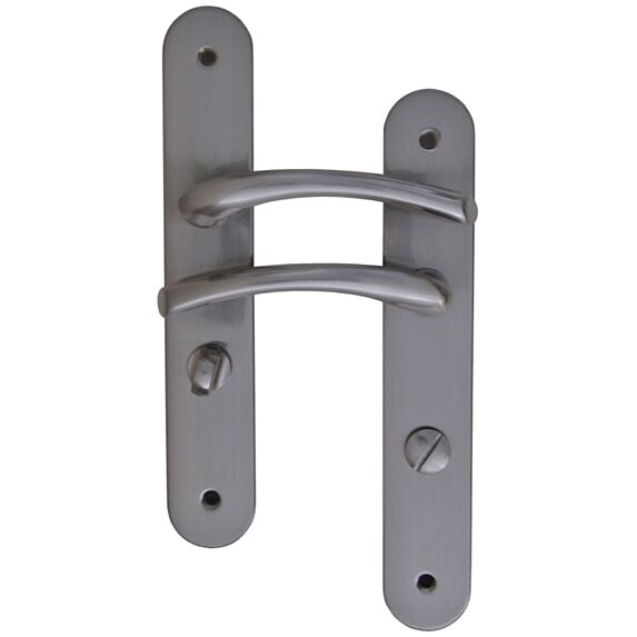 Poignées de porte à verrou Tedy aluminium entraxe 165mm - B BEAUTY