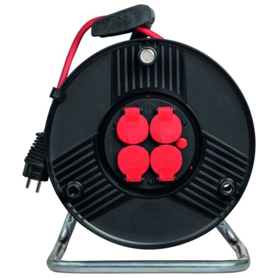 Enrouleur câble électrique Chantier 4 prises 25m - INVENTIV