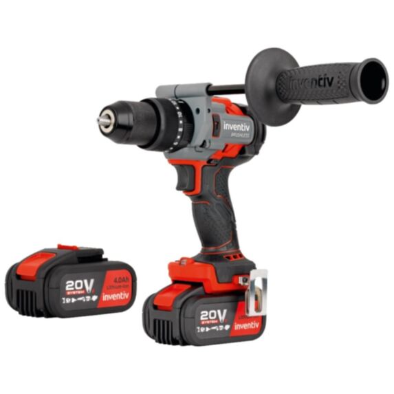 Perceuse visseuse à percussion sans fil brushless 140Nm 20V 2x4Ah - INVENTIV