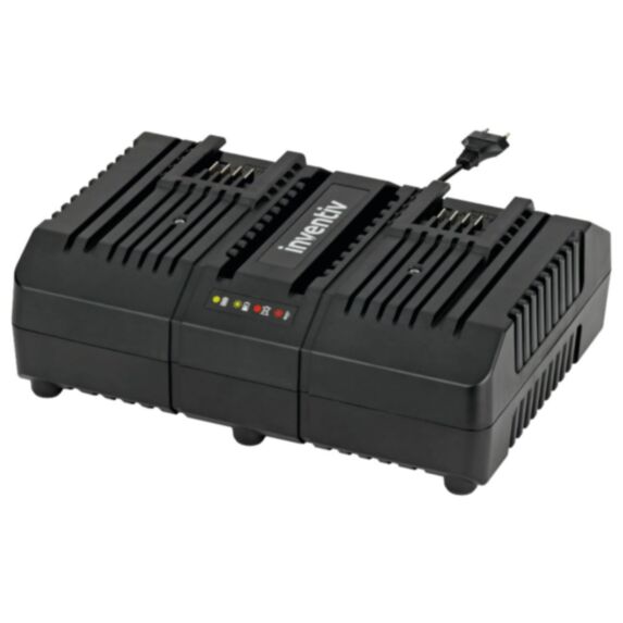 Chargeur de batterie double 20V 4A - INVENTIV