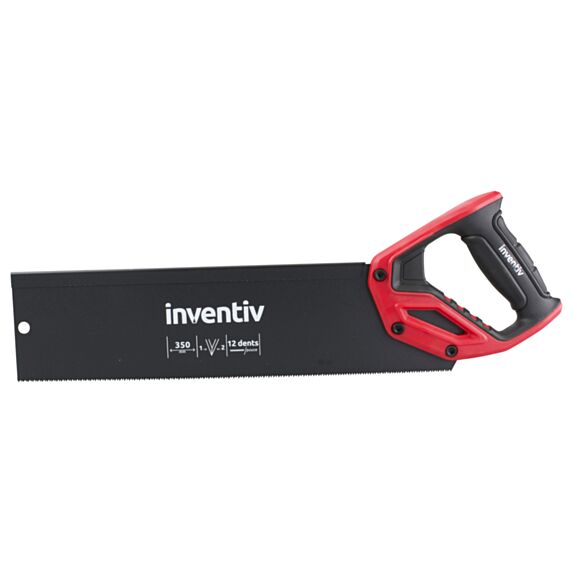 Scie à dos poignée bimatière 350mm - INVENTIV