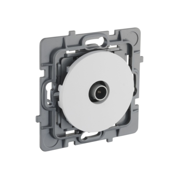 Prise TV Eclipse blanc - INVENTIV