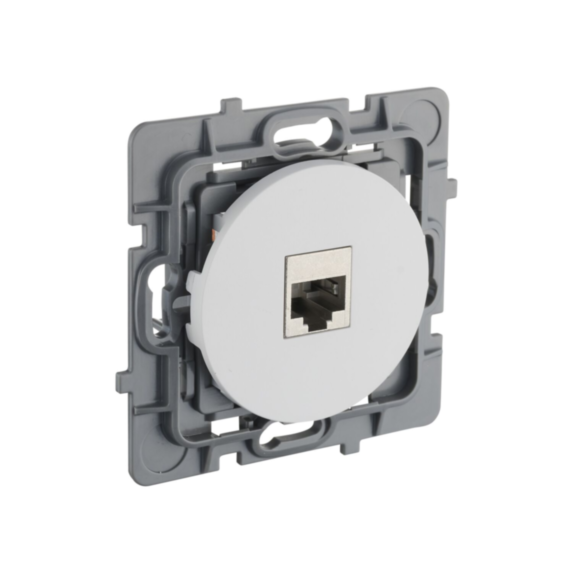 Prise RJ45 Eclipse blanc - INVENTIV