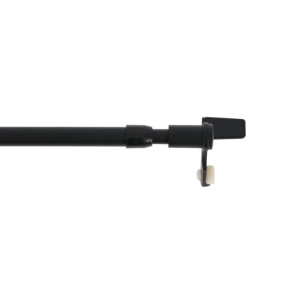 Barre à rideaux extensible Rivet Noir Mat Ø9mm 40-65cm - INVENTIV 