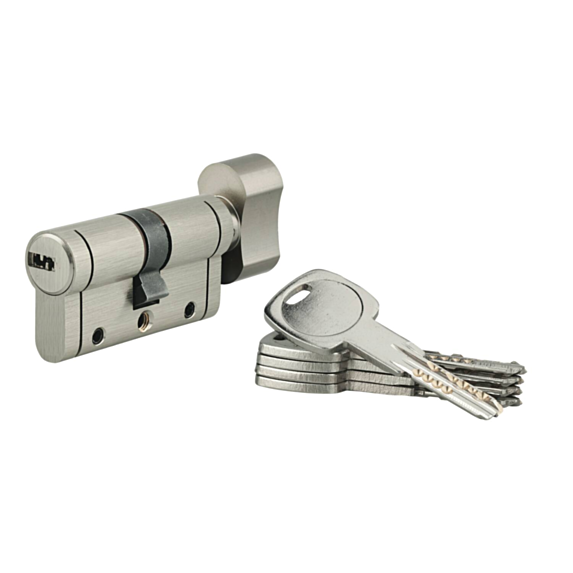 Cylindre de serrure profilé 40x40mm + 5 clés - INVENTIV