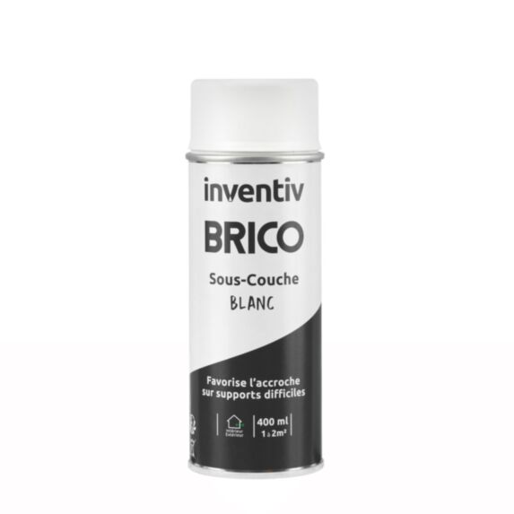 Sous-couche aérosol blanc 400ml - INVENTIV