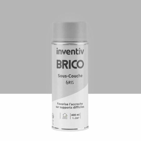 Sous-couche aérosol gris 400ml - INVENTIV