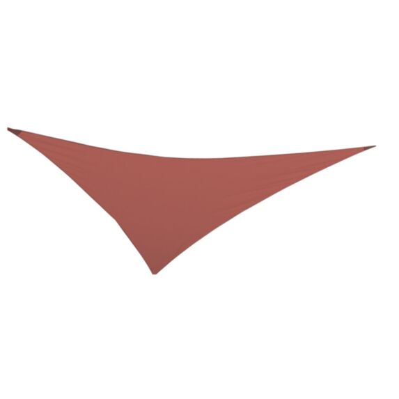 Voile d'ombrage Primo triangle polyester terracotta 5m - INVENTIV