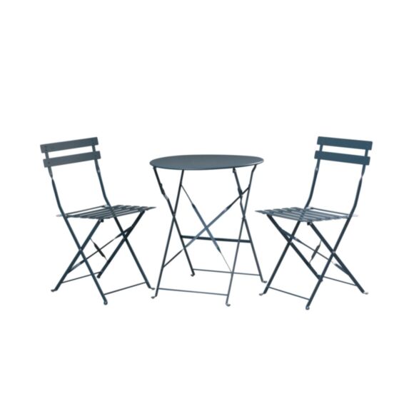 Ensemble de terrasse 3 pièces Peps bleu - INVENTIV