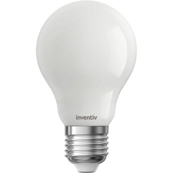 Ampoule filament standard E27 verre opaque 806Lm Blanc chaud - INVENTIV