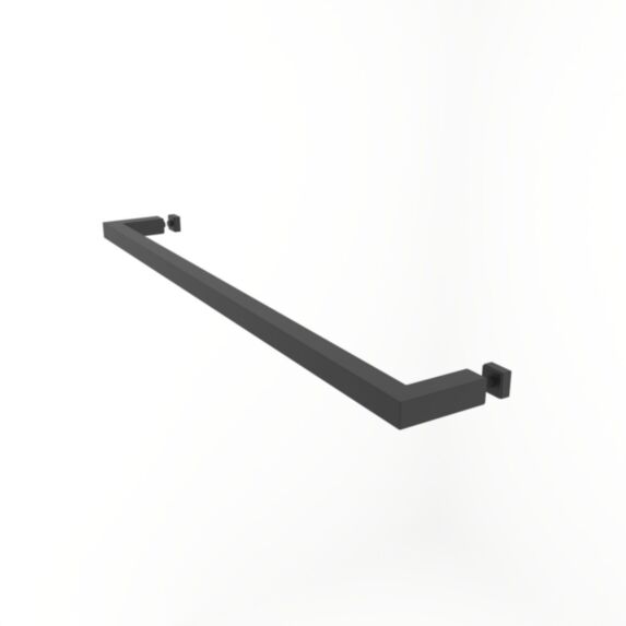 Porte-serviette pour pare baignoire inox 46,5cm mat noir - INVENTIV