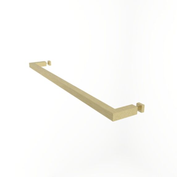 Porte-serviette pour pare baignoire inox 46,5cm doré - INVENTIV