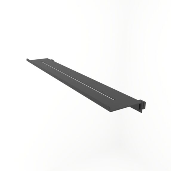 Étagère pour pare baignoire aluminium 47,5cm noir mat - INVENTIV