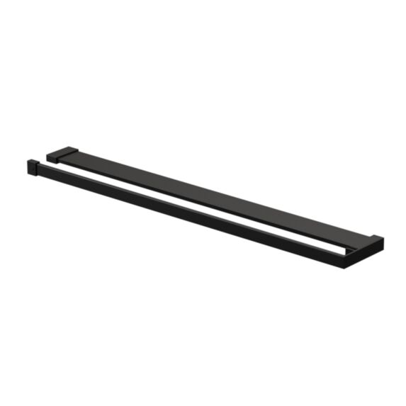Etagère amovible aluminium 120x17cm 8mm noir mat - INVENTIV