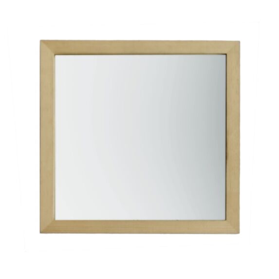 Miroir Cléo 20x20cm Bois Brut - 1ER