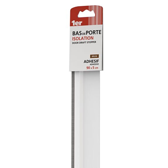 Bas de Porte Isolant Adhésif 90x5cm blanc - 1ER