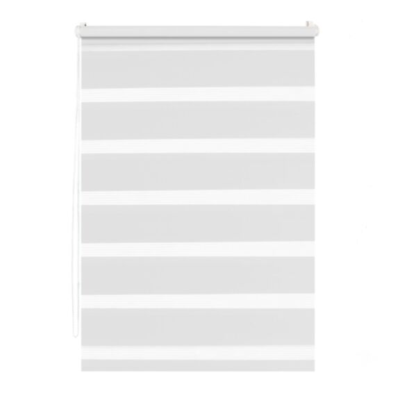 Store enrouleur Jour/Nuit sans perçage blanc 90x185cm - INVENTIV