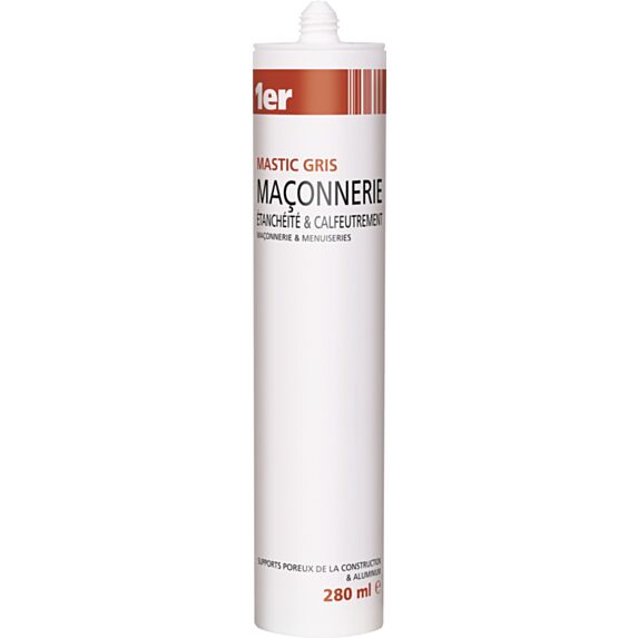 Mastic Maçonnerie acrylique gris 1er prix