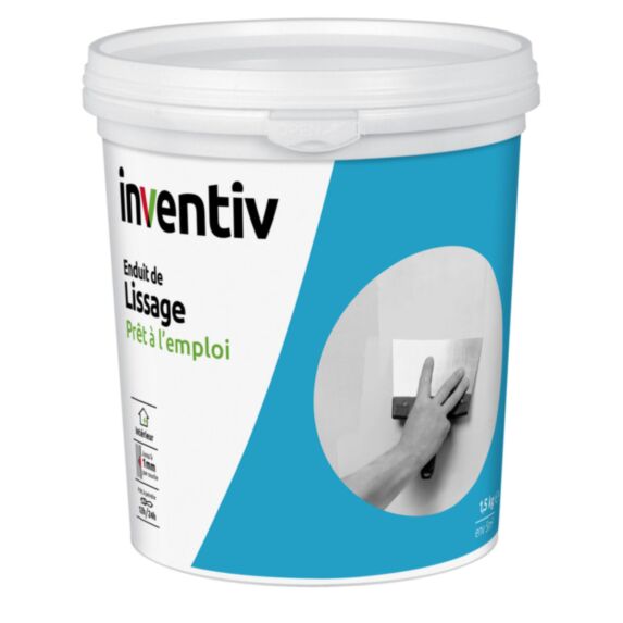 Enduit de lissage pâte 1.5kg - INVENTIV