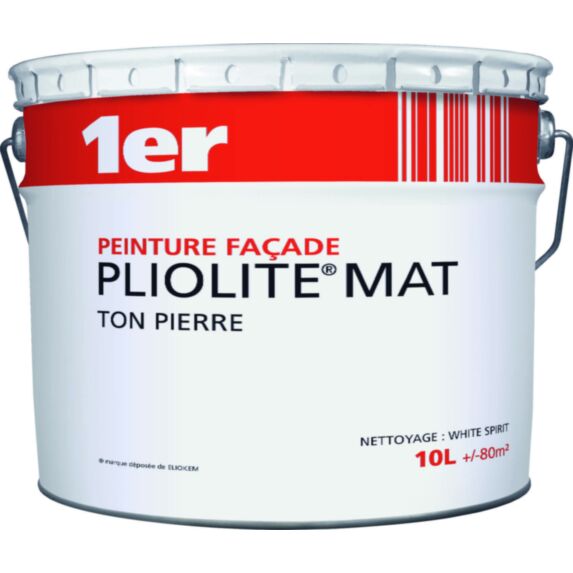 Peinture façade Pliolite ton pierre 10L - 1ER
