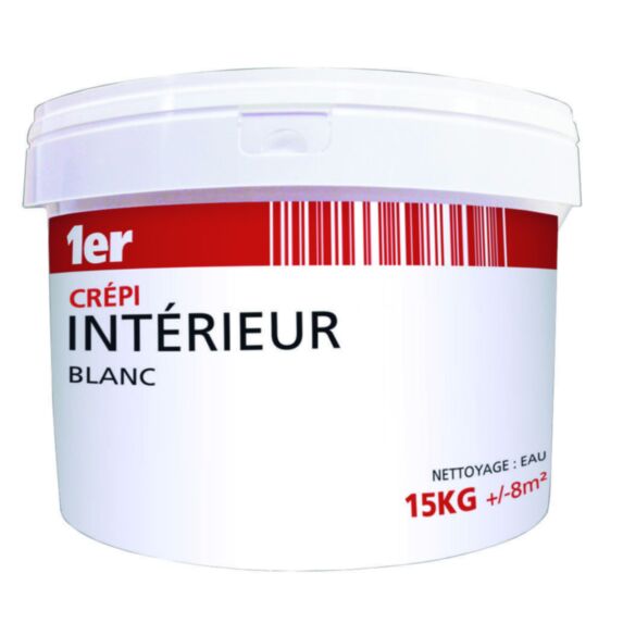 Crépi intérieur décollable blanc 15 kg - 1ER