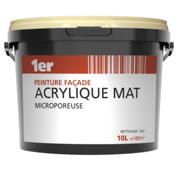 Peinture façade acrylique ton pierre - 1ER