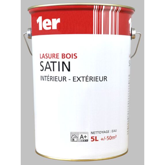 Lasure bois incolore satinée 5L - MR BRICOLAGE