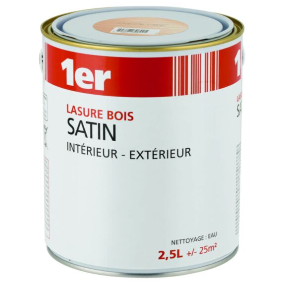 Lasure bois satin incolore 2,5L - 1ER