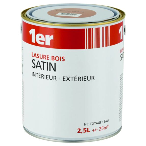 Lasure bois satin chêne foncé 2,5L - 1ER