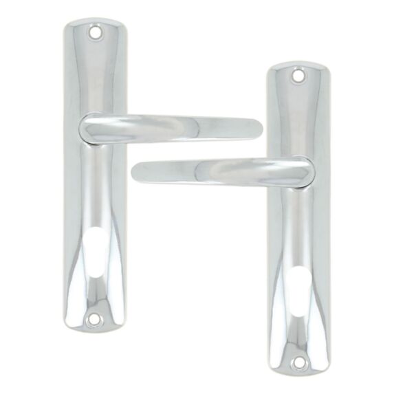 Poignée de porte à cylindre Enzio zamak chromé entraxe 165mm - 1ER