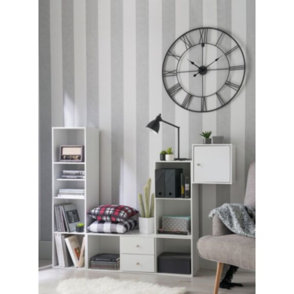 Étagère modulable 1 case L33,7xH35,1xP34,9cm blanc - ALSAKAZ